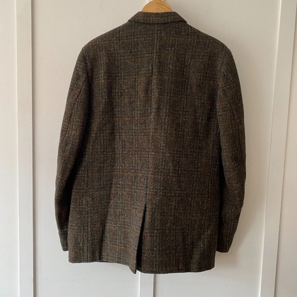 Harris Tweed Jacket Dunn & Co. Blazer Jacket Country Check 42 R - Picture 13 of 13